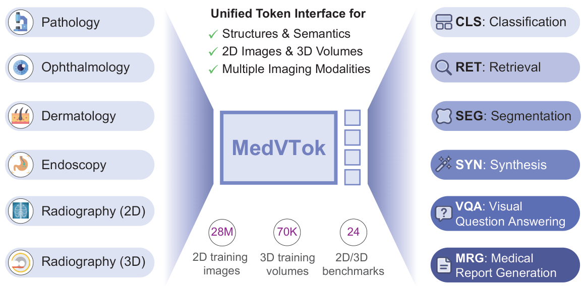 MedVTok · A General-Purpose Medical Visual Tokenizer
